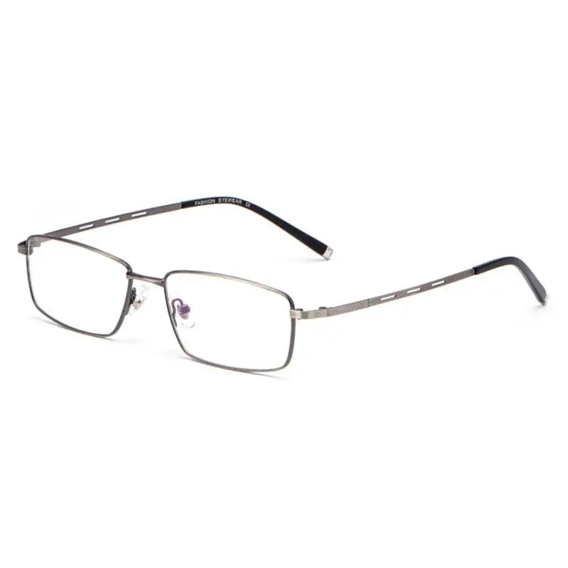 Men's Square Full Rim Alloy Prescription Glasses F3099 — view 2 | Rx Spectacle