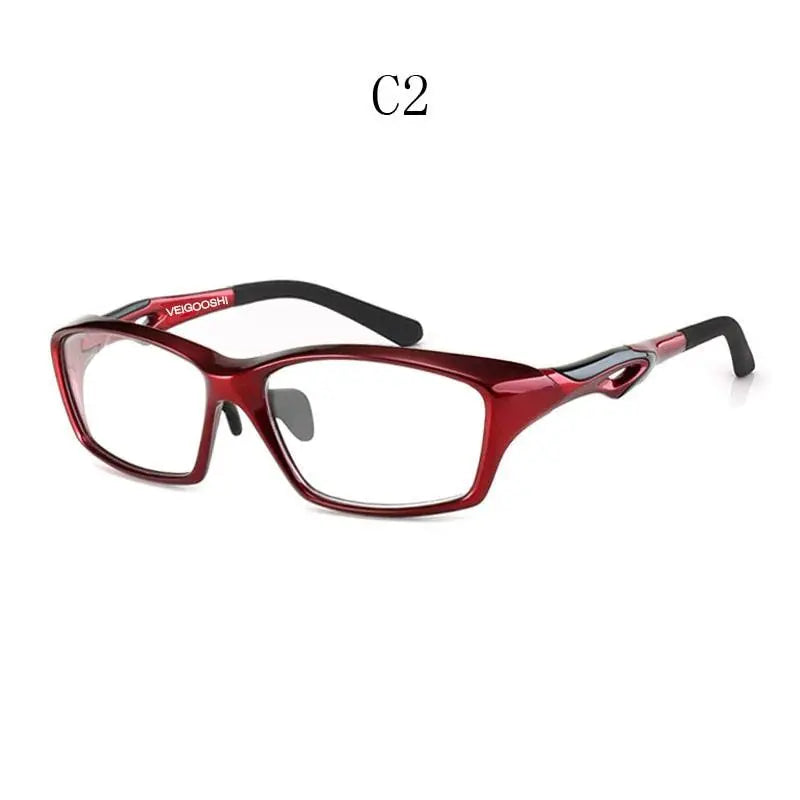 Men's Square Full Rim Titanium Sports Glasses Tr8021 — view 3 | Rx Spectacle