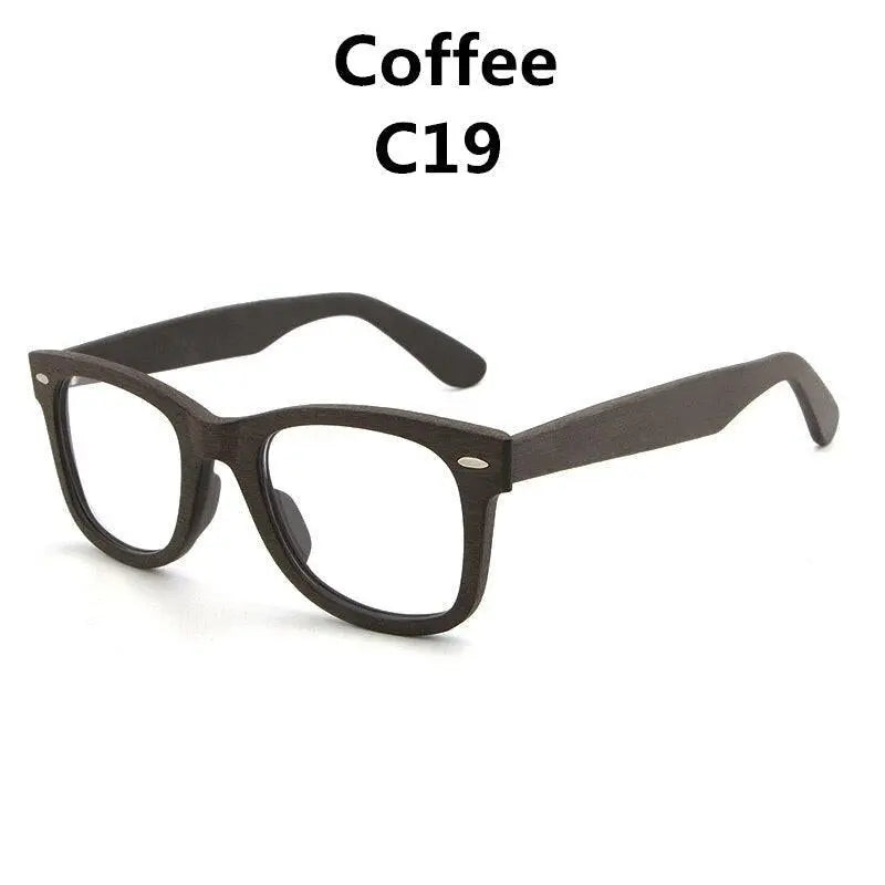 Unisex Square Full Rim Wood Prescription Glasses Lhb031 — view 10 | Rx Spectacle
