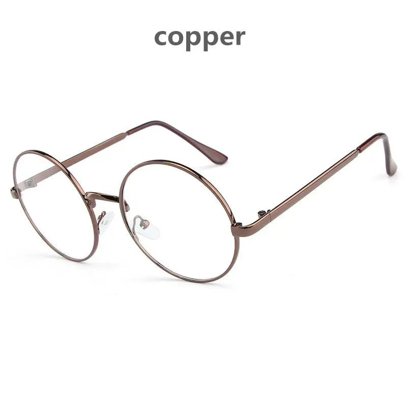 Women's Round Full Rim Alloy Prescription Glasses Lx3048 — view 19 | Rx Spectacle