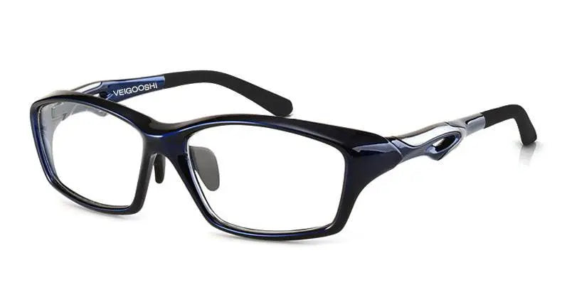 Men's Square Full Rim Titanium Sports Glasses Tr8021 — view 28 | Rx Spectacle