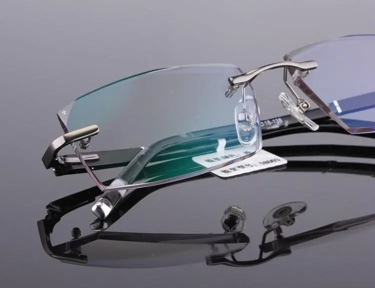 Rimless Titanium Prescription Glasses 58003 — view 12 | Rx Spectacle