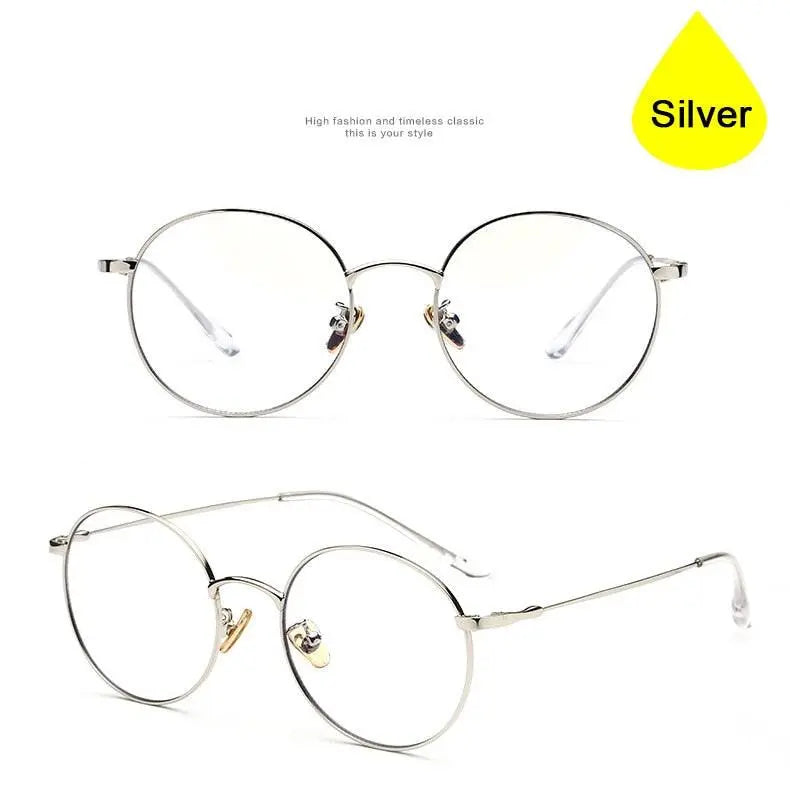 Unisex Round Full Rim Alloy Prescription Glasses 77507 — view 19 | Rx Spectacle