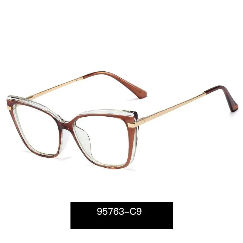 Women's Square Full Rim TR90 Prescription Glasses 95763 — view 7 | Rx Spectacle