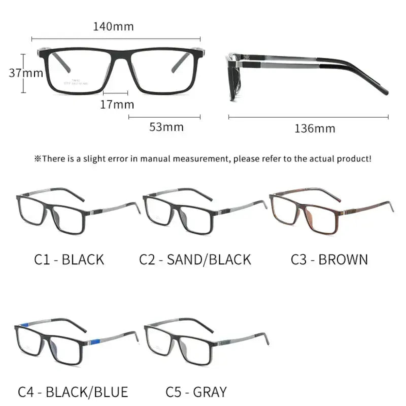 Unisex Full Rim Prescription Glasses 9177 — view 8 | Rx Spectacle