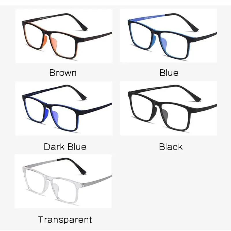 Unisex Square Full Rim TR90 Prescription Glasses Hr3068 — view 3 | Rx Spectacle