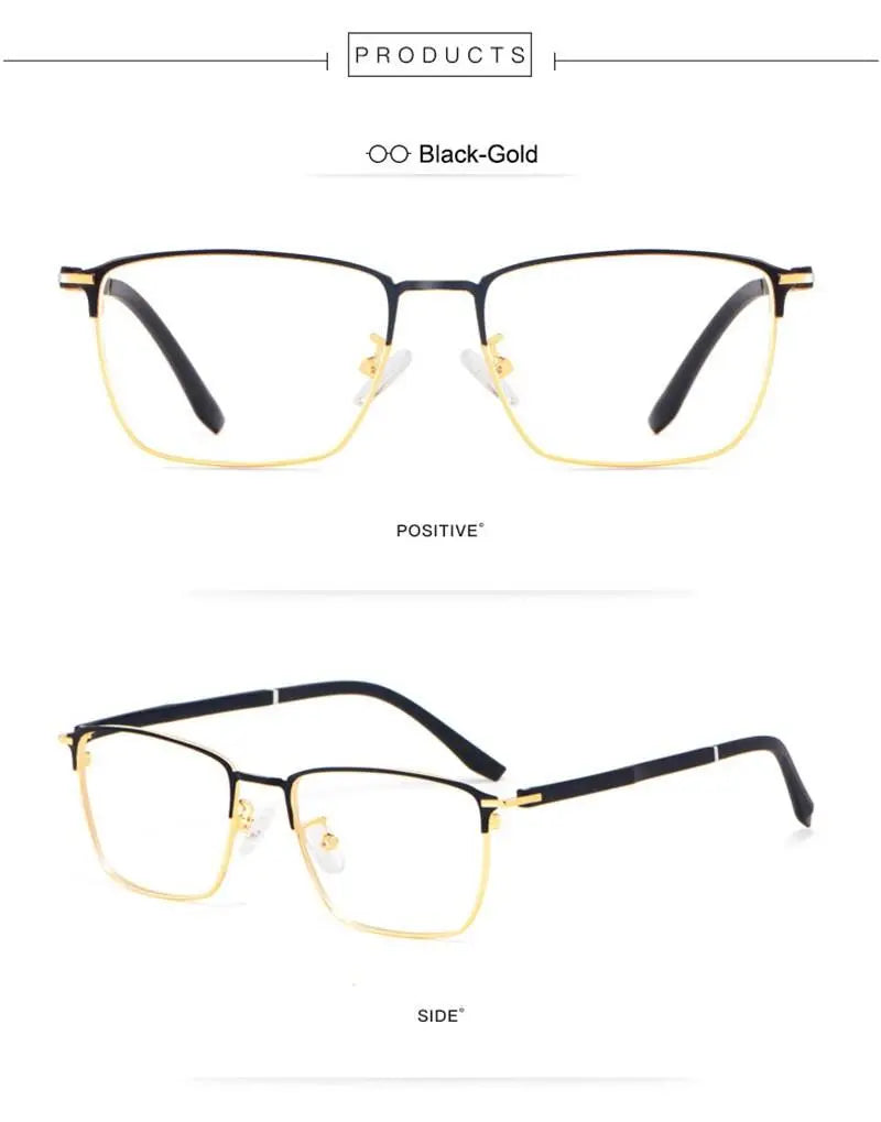 Unisex Square Full Rim Alloy Prescription Glasses 3007 — view 13 | Rx Spectacle