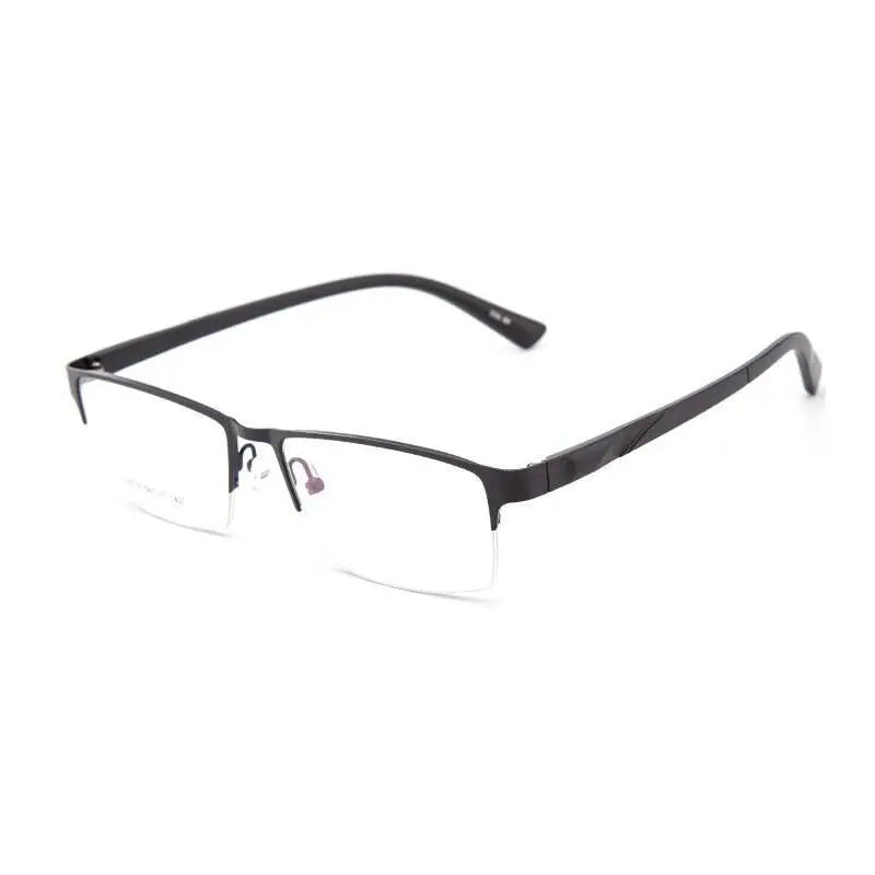 Unisex Semi-Rimless Alloy Prescription Glasses 16019 — view 6 | Rx Spectacle