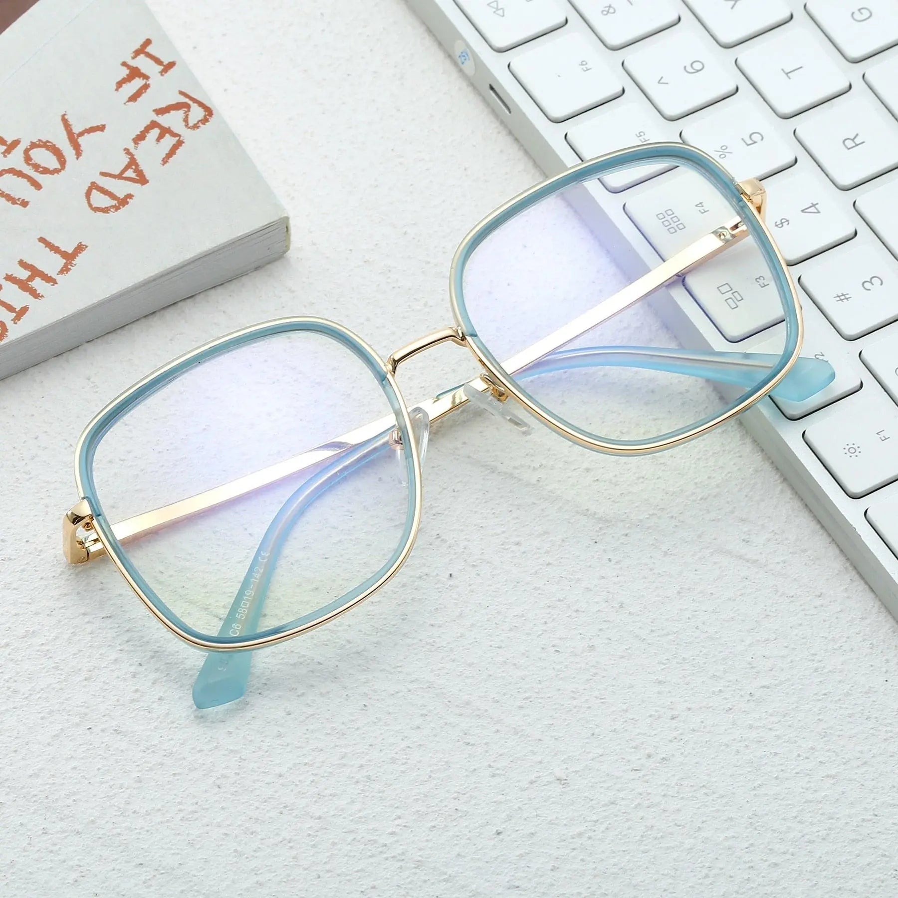 Women's Square Full Rim TR90 Prescription Glasses 95305 — view 1 | Rx Spectacle