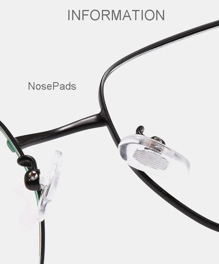 Unisex Square Full Rim Alloy Prescription Glasses D882 — view 17 | Rx Spectacle