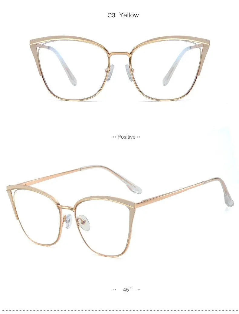 Women's Cat Eye Full Rim TR90 Prescription Glasses 95778 — view 16 | Rx Spectacle