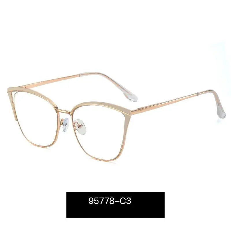 Women's Cat Eye Full Rim TR90 Prescription Glasses 95778 — view 2 | Rx Spectacle