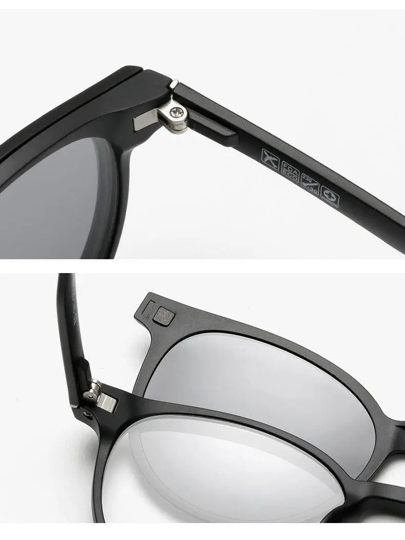 Unisex Full Rim Resin Clip-On Prescription Glasses 12120 — view 14 | Rx Spectacle