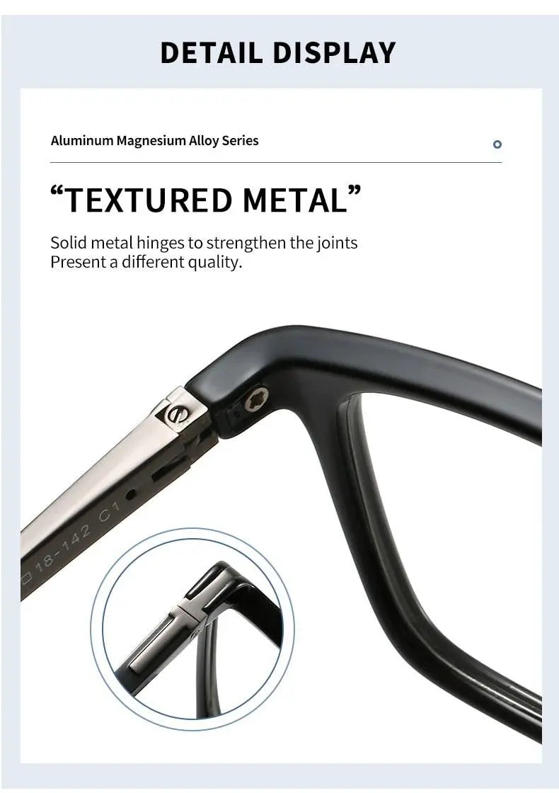 Unisex Full Rim Aluminum Prescription Glasses 9170 — view 16 | Rx Spectacle