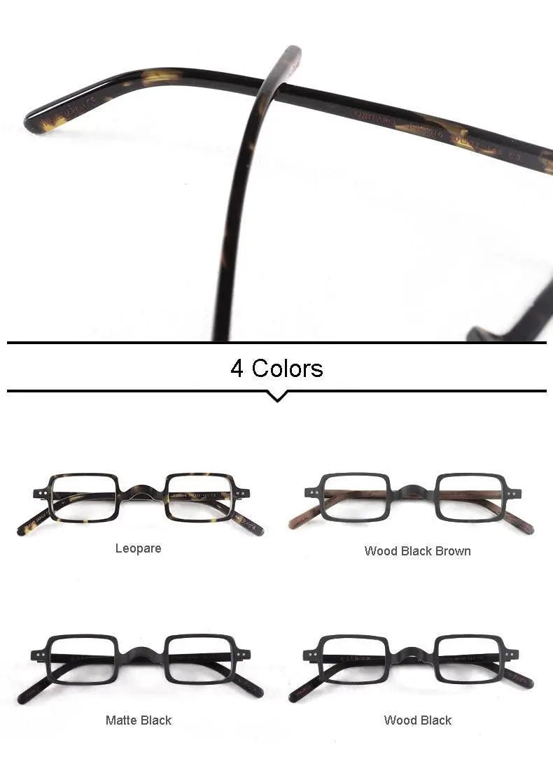 Unisex Square Full Rim Acetate Prescription Glasses Ft6016 — view 11 | Rx Spectacle
