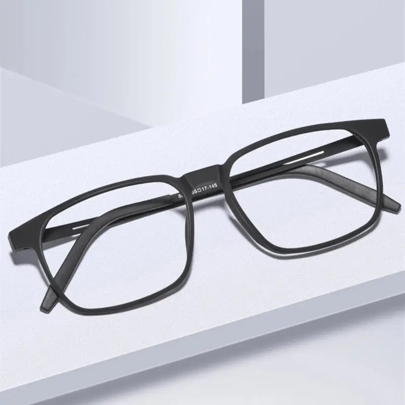 Men's Square Full Rim Titanium Prescription Glasses 3878 — view 5 | Rx Spectacle