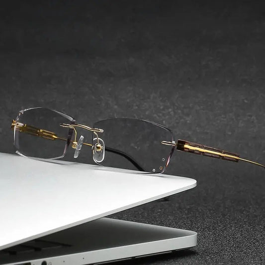 Unisex Rimless Titanium Prescription Glasses 2937 — view 1 | Rx Spectacle