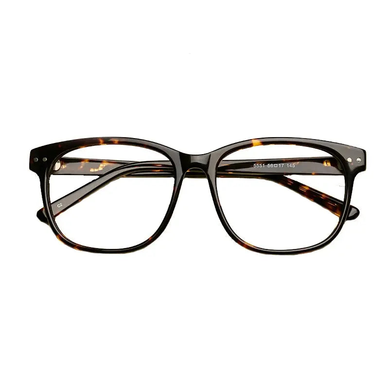 Unisex Square Full Rim Titanium Prescription Glasses 55514 — view 3 | Rx Spectacle