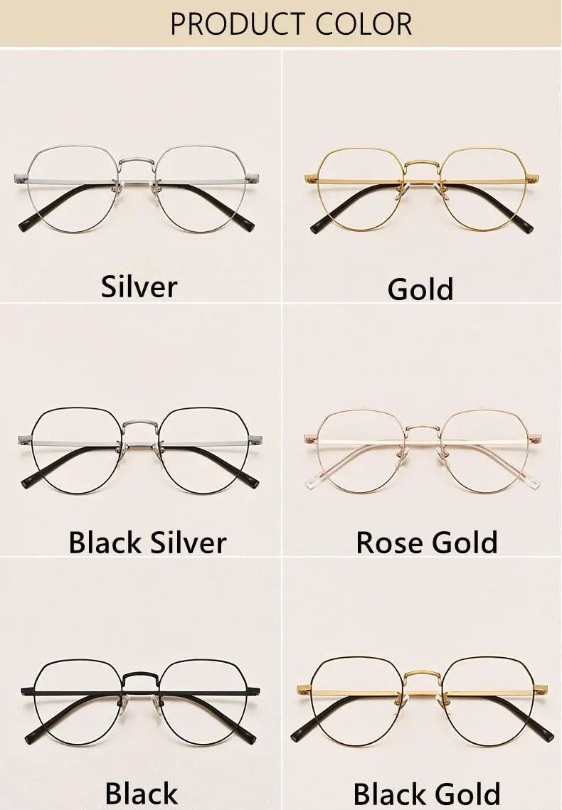 Unisex Round Full Rim Titanium Prescription Glasses 1901 — view 12 | Rx Spectacle