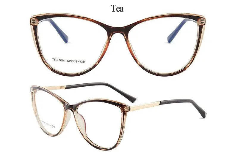 Cat Eye Full Rim TR90 Prescription Glasses 7001 — view 19 | Rx Spectacle