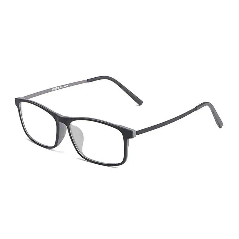 Unisex Square Full Rim Titanium Prescription Glasses 720991 — view 5 | Rx Spectacle