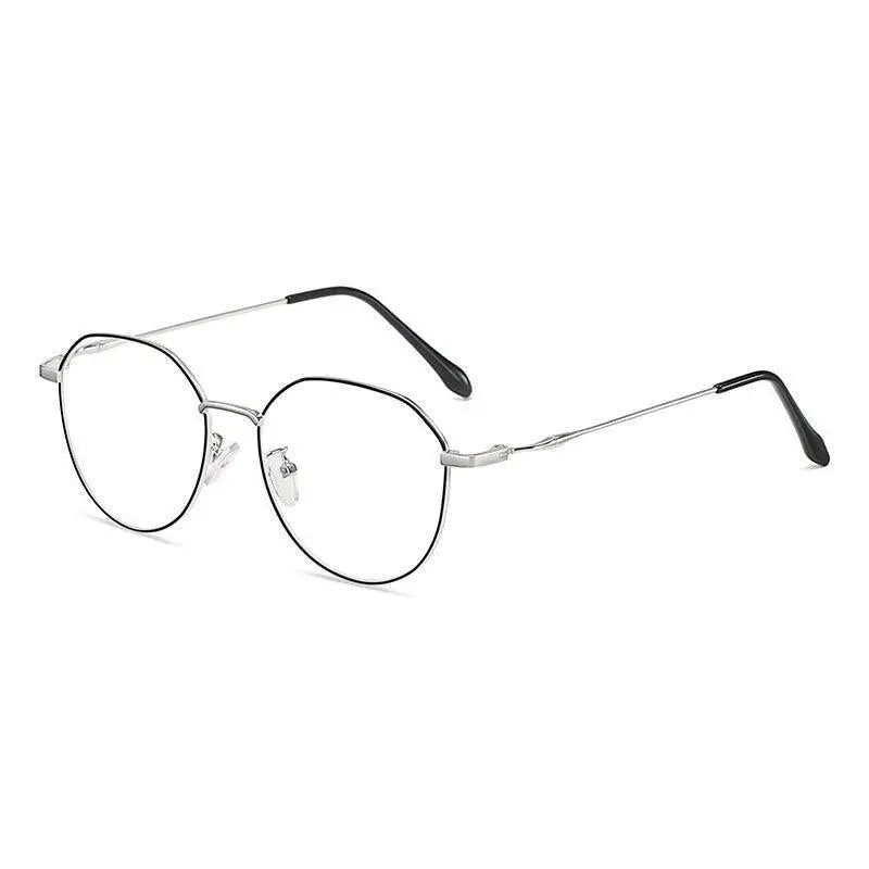 Unisex Polygon Full Rim Alloy Prescription Glasses 1913 — view 3 | Rx Spectacle