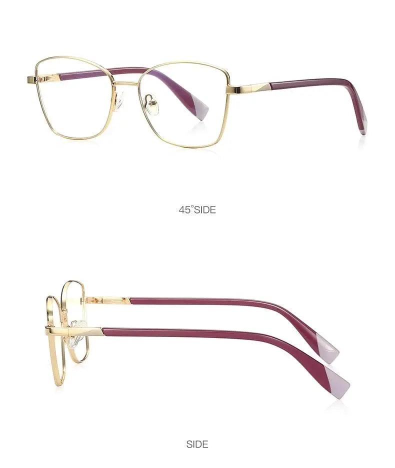 Unisex Square Full Rim Alloy Prescription Glasses 3010 — view 20 | Rx Spectacle