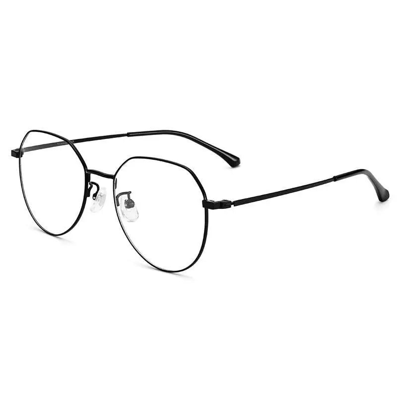 Unisex Oval Full Rim Titanium Prescription Glasses 89180 — view 5 | Rx Spectacle