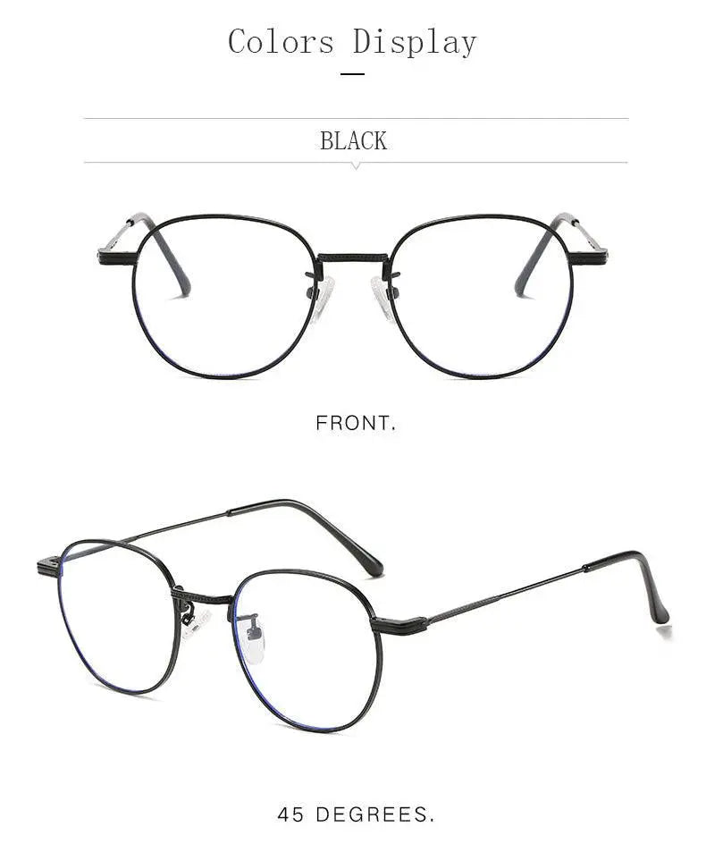 Unisex Round Full Rim Titanium Prescription Glasses 6288 — view 11 | Rx Spectacle