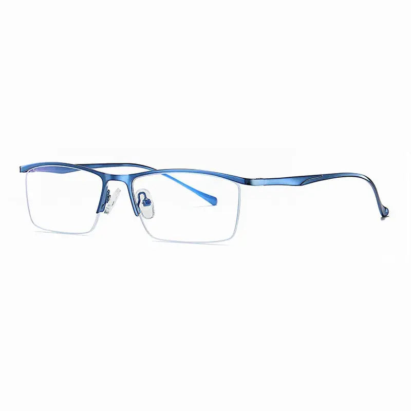 Women's Browline Semi-Rimless Alloy Prescription Glasses 591063 — view 4 | Rx Spectacle