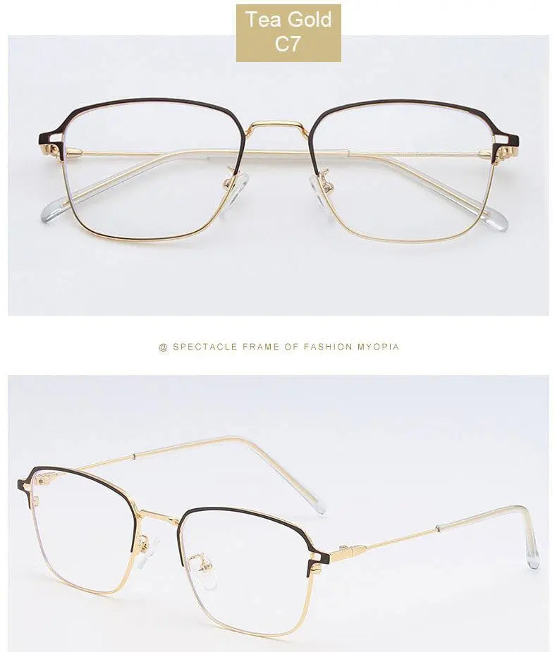 Unisex Square Full Rim Alloy Prescription Glasses 5006 — view 19 | Rx Spectacle