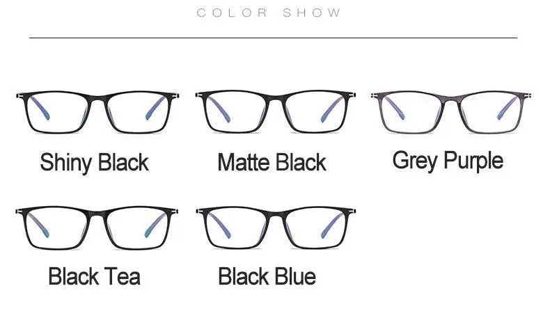Unisex Square Full Rim TR90 Prescription Glasses 11772 — view 13 | Rx Spectacle