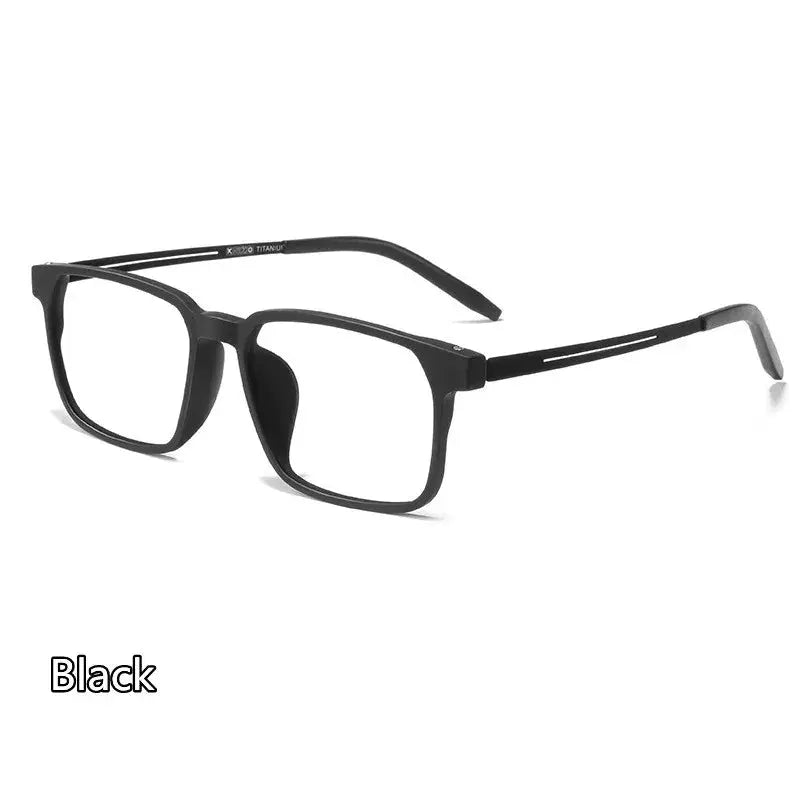 Unisex Square Full Rim Titanium Reading Glasses 88781 — view 5 | Rx Spectacle