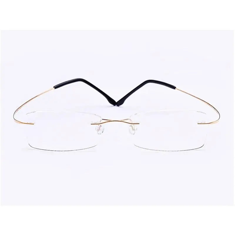 Unisex Rimless Titanium Prescription Glasses — view 5 | Rx Spectacle