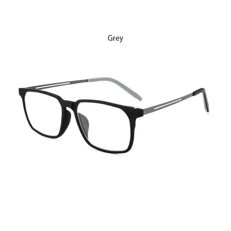 Men's Square Full Rim Titanium Prescription Glasses 1601 — view 5 | Rx Spectacle