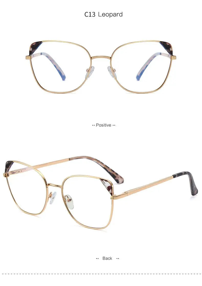 Women's Cat Eye Full Rim TR90 Prescription Glasses 95805 — view 15 | Rx Spectacle