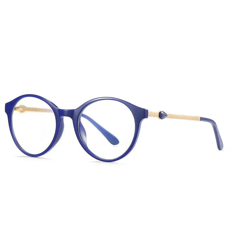 Women's Round Full Rim TR90 Prescription Glasses 942066 — view 3 | Rx Spectacle