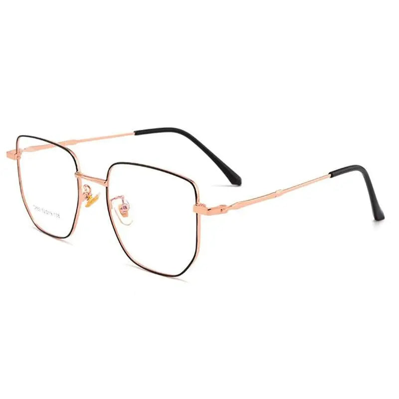 Unisex Square Full Rim Alloy Prescription Glasses D882 — view 9 | Rx Spectacle