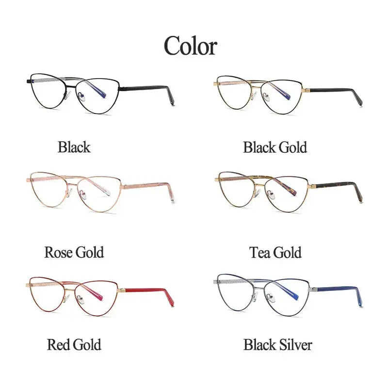 Women's Cat Eye Full Rim TR90 Prescription Glasses 3006 — view 4 | Rx Spectacle