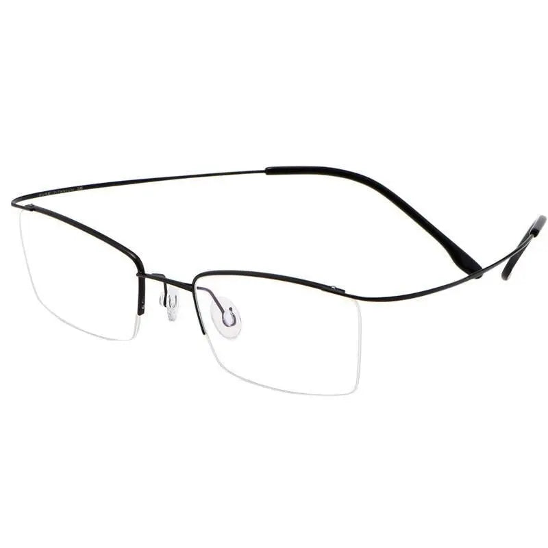 Men's Semi-Rimless Titanium Prescription Glasses 30004 — view 3 | Rx Spectacle