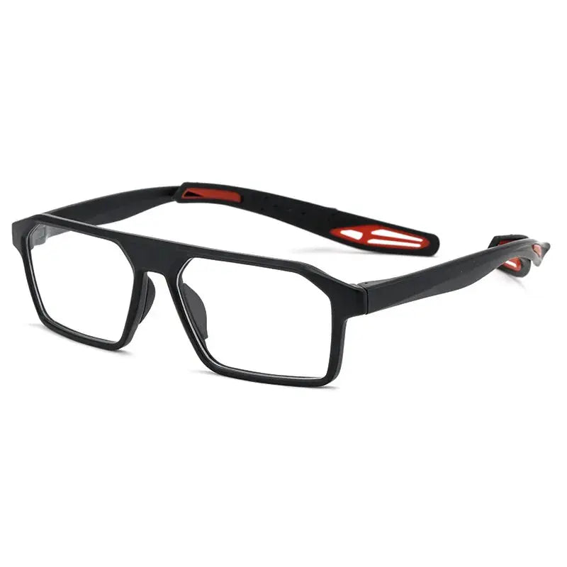 Unisex Square Full Rim TR90 Sports Glasses 1218 — view 1 | Rx Spectacle