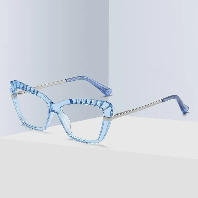 Women's Cat Eye Full Rim TR90 Prescription Glasses 2046 — view 5 | Rx Spectacle