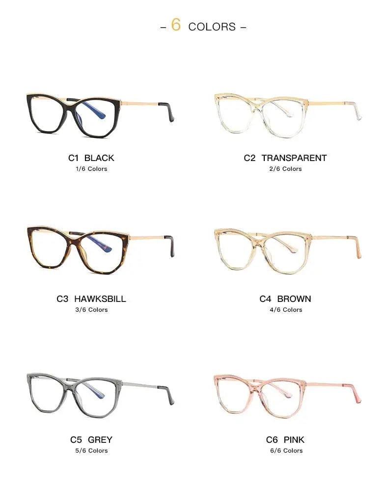Women's Cat Eye Full Rim Acetate Prescription Glasses 2048 — view 14 | Rx Spectacle