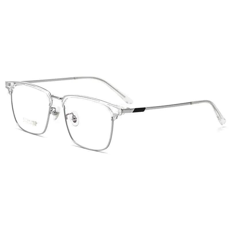 Men's Square Full Rim Titanium Prescription Glasses 2311YJ — view 6 | Rx Spectacle