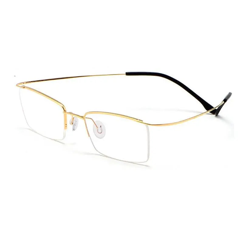 Men's Semi-Rimless Titanium Prescription Glasses 30004 — view 2 | Rx Spectacle