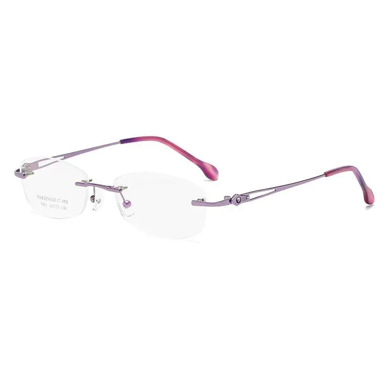Women's Rimless Titanium Prescription Glasses 5901 — view 9 | Rx Spectacle