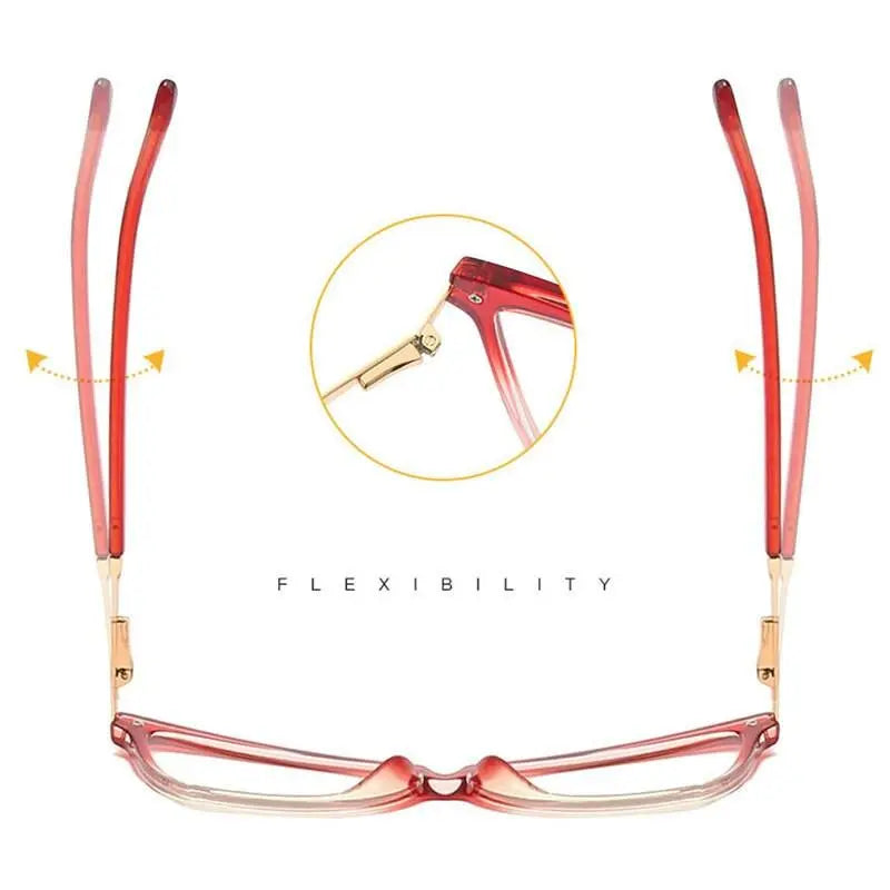 Women's Cat Eye Full Rim TR90 Prescription Glasses 2077 — view 6 | Rx Spectacle