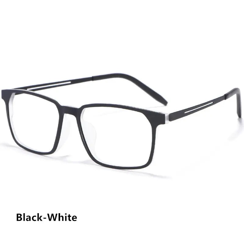 Men's Square Full Rim Titanium Prescription Glasses 3878 — view 8 | Rx Spectacle