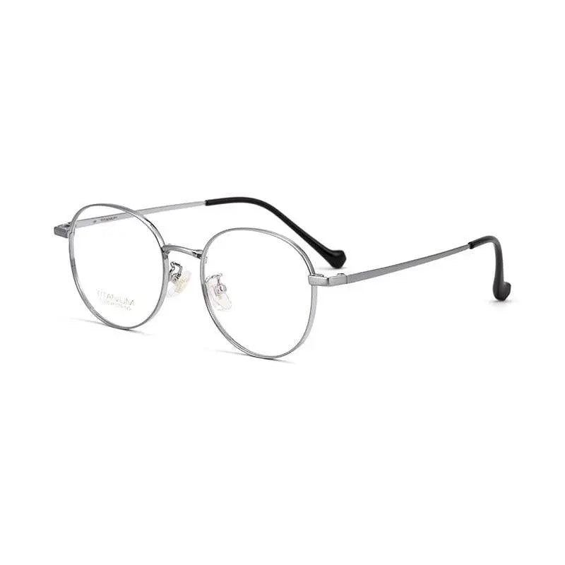 Unisex Polygon Full Rim Titanium Prescription Glasses 3933 — view 3 | Rx Spectacle