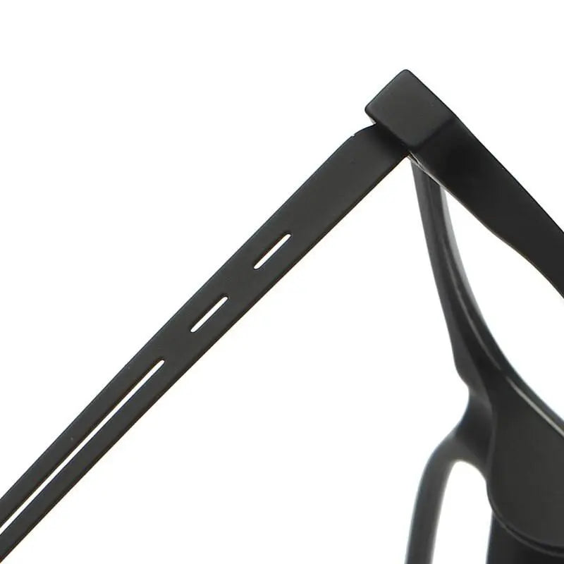 Unisex Square Full Rim Titanium Prescription Glasses 9837 — view 7 | Rx Spectacle